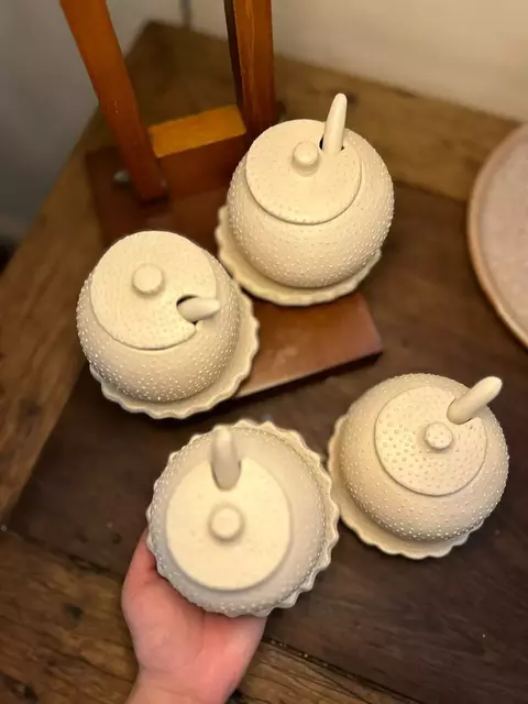 Açucareiro Artesanal De Cerâmica